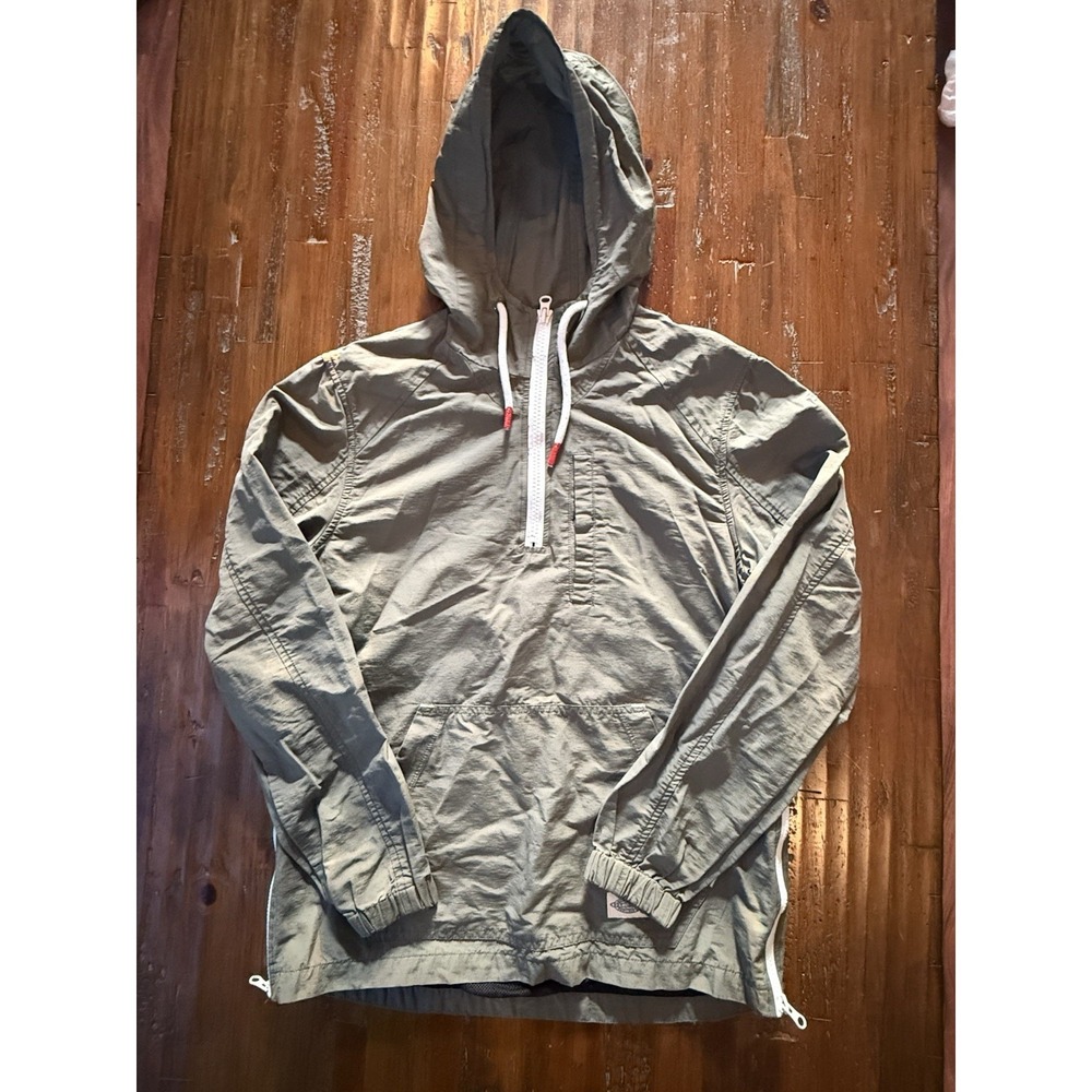 CPO Provisions Anorak Jacket Mens XS Olive Green Pullover Hooded